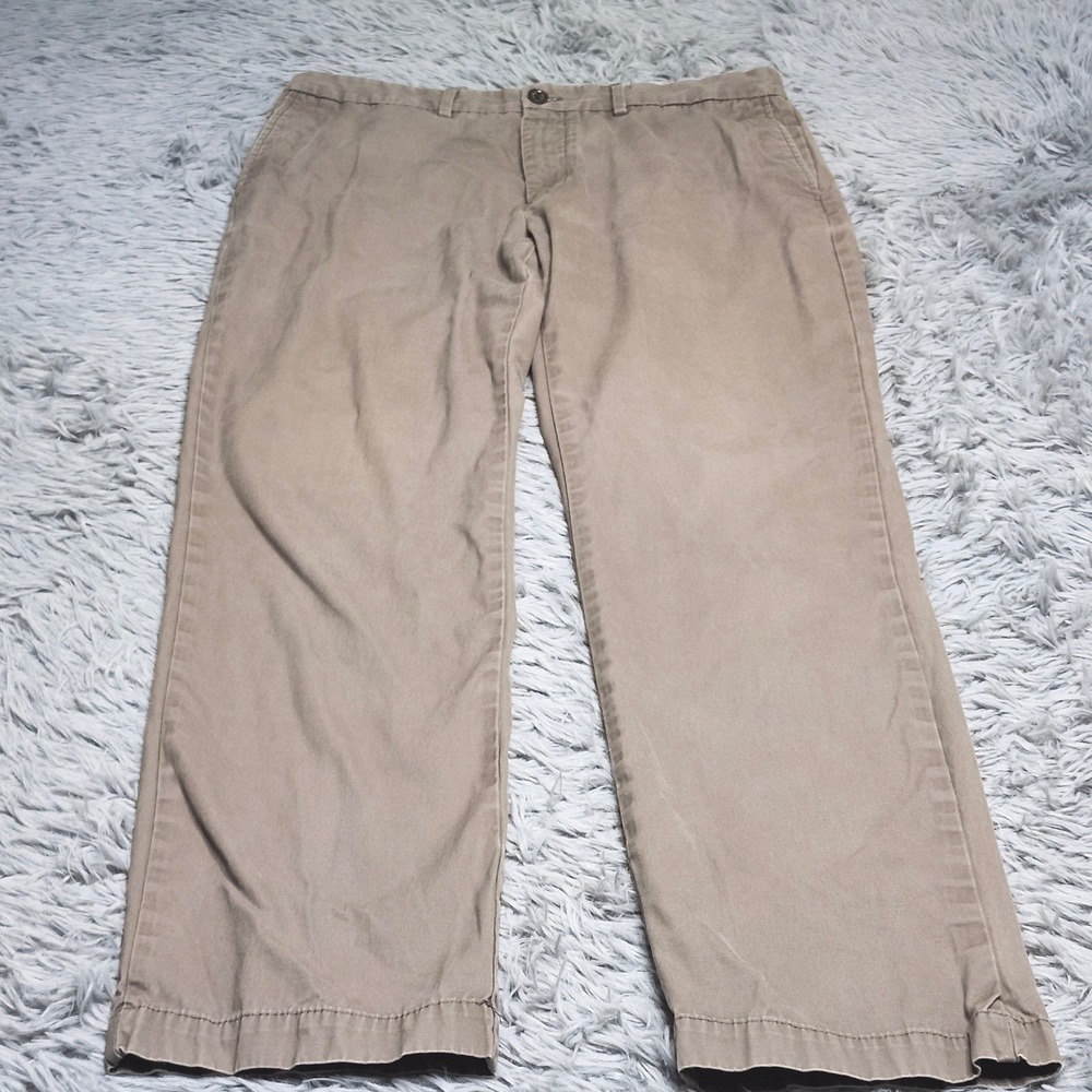 Banana Republic Chinos Mens 34x31 Grey Flannel Emerson Cotton Straight Leg Pants